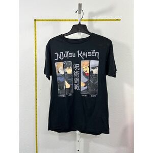 Jujutsu Kaisen Crunchyroll Anime Graphic T-Shirt Black Men Small S22 Satoru Gojo